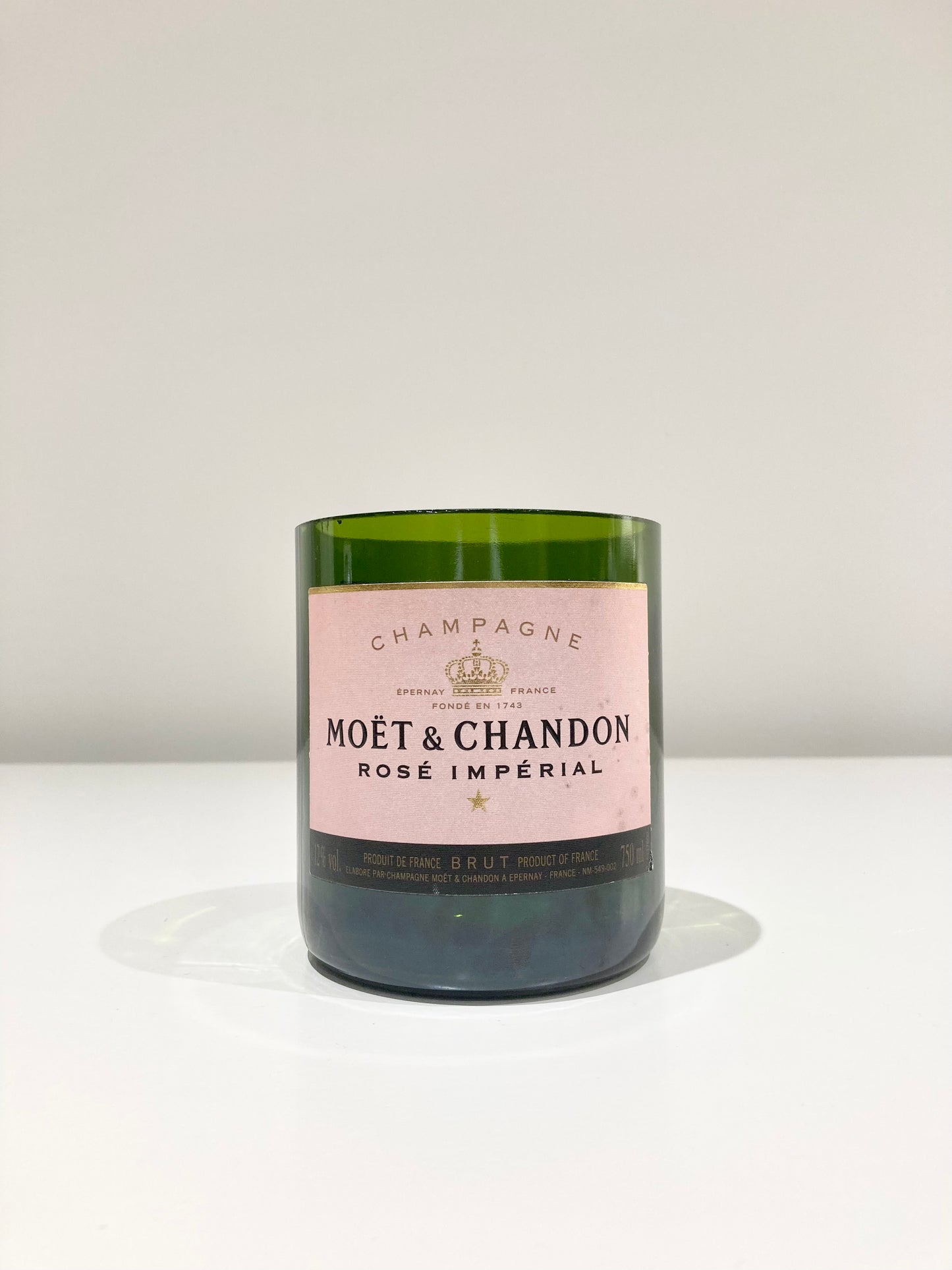 Moet Chandon Rose style candle