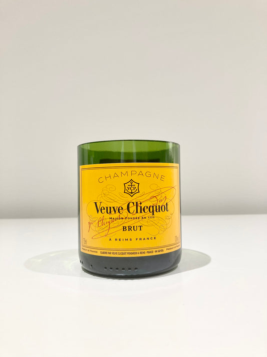 Veuve Clicquot style candle